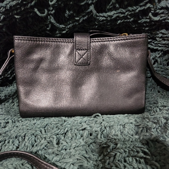Margot New York Black Leather Crossbody Bag - Picture 2 of 15